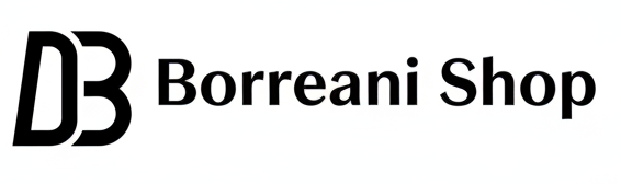 logo minimal colore nero Borreani Shop
